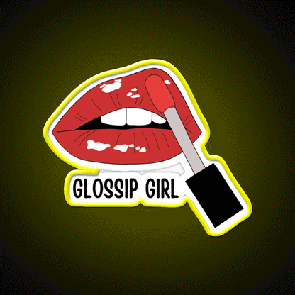 Glossip Girl Nail Salon Led Neon Sign Rgb Color - Custom LED neon sign front view