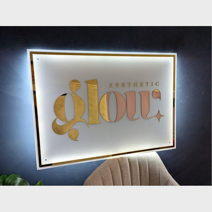 Glou Acrylic Business Logo Sign - Shineneon