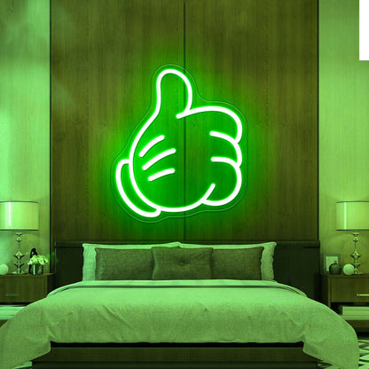 Glove Thumbs Up Wall Art For Kids Led Neon Signs - Shineneon