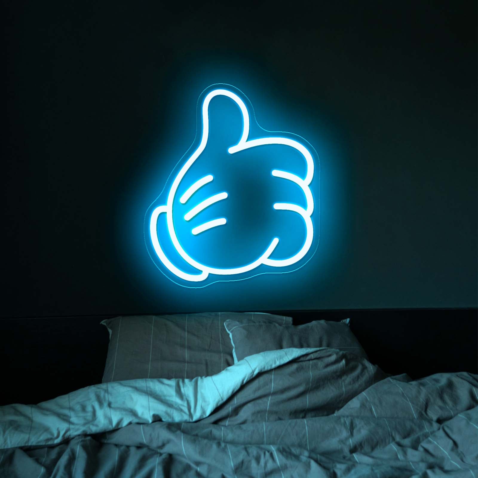 Glove Thumbs Up Wall Art For Kids Led Neon Signs
