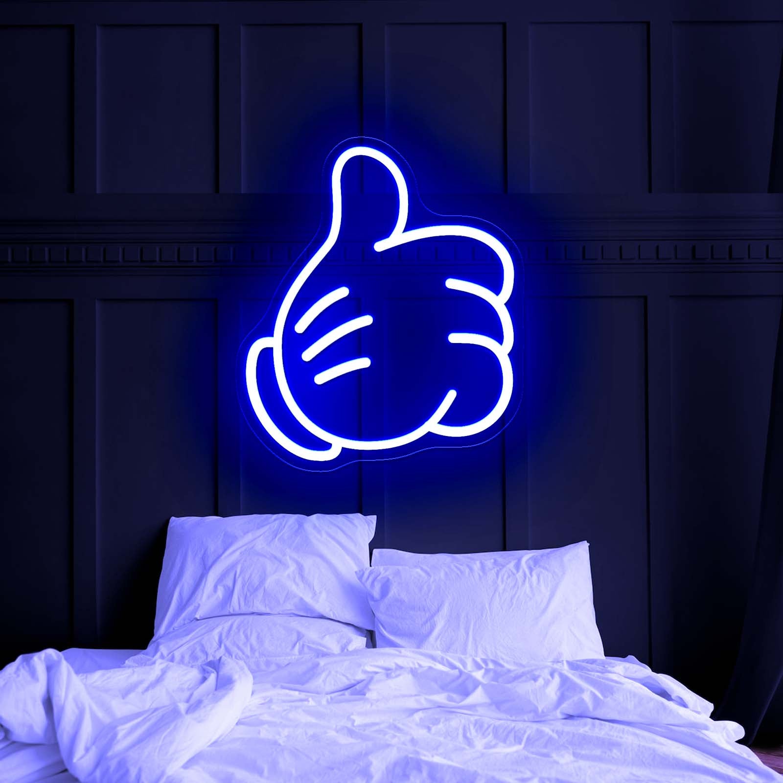Glove Thumbs Up Wall Art For Kids Led Neon Signs