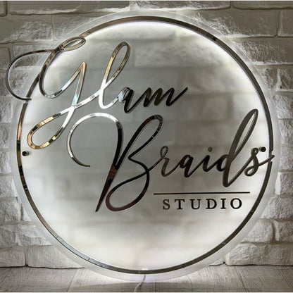 Glow Birids Studio Acrylic Business Logo Sign - Shineneon