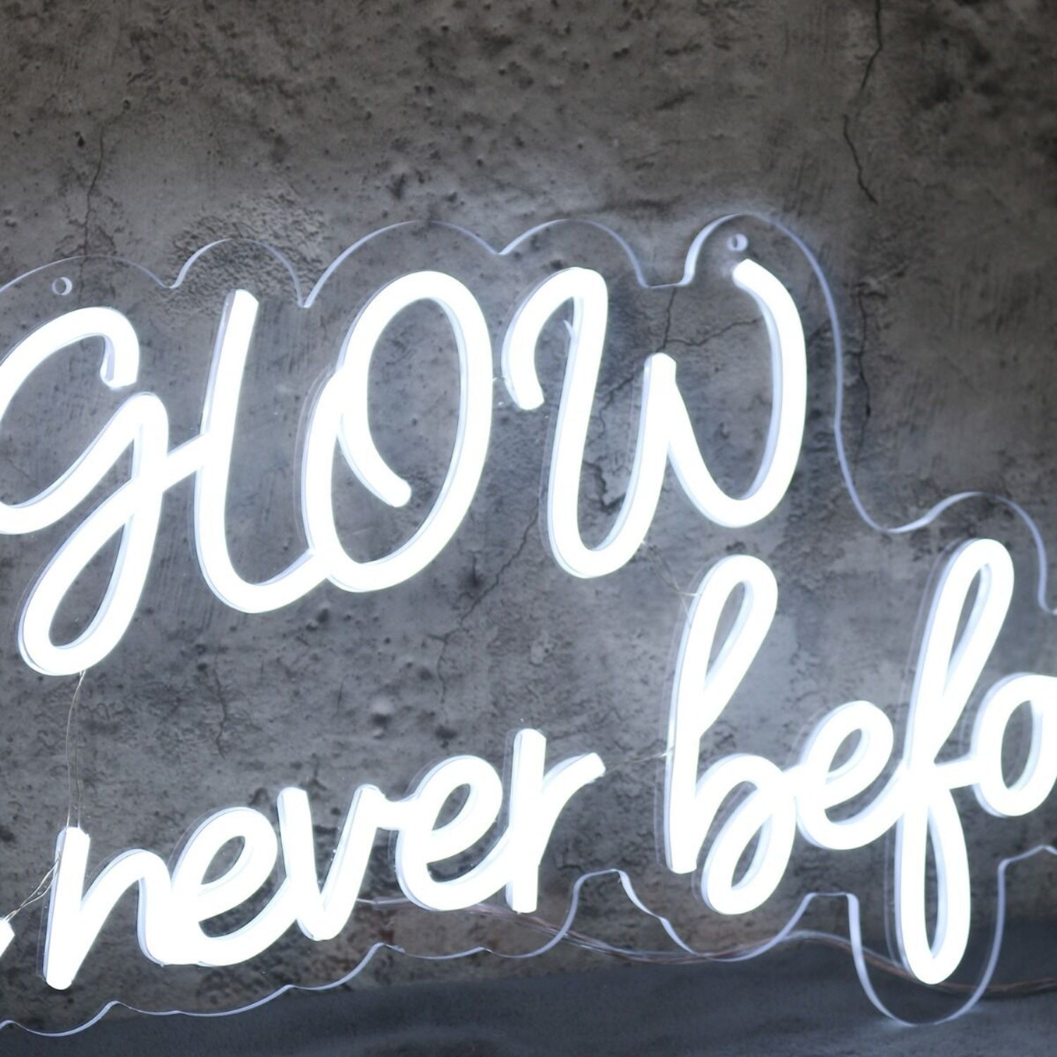 Glow Like Never Before White Neon Sign | Shineneon