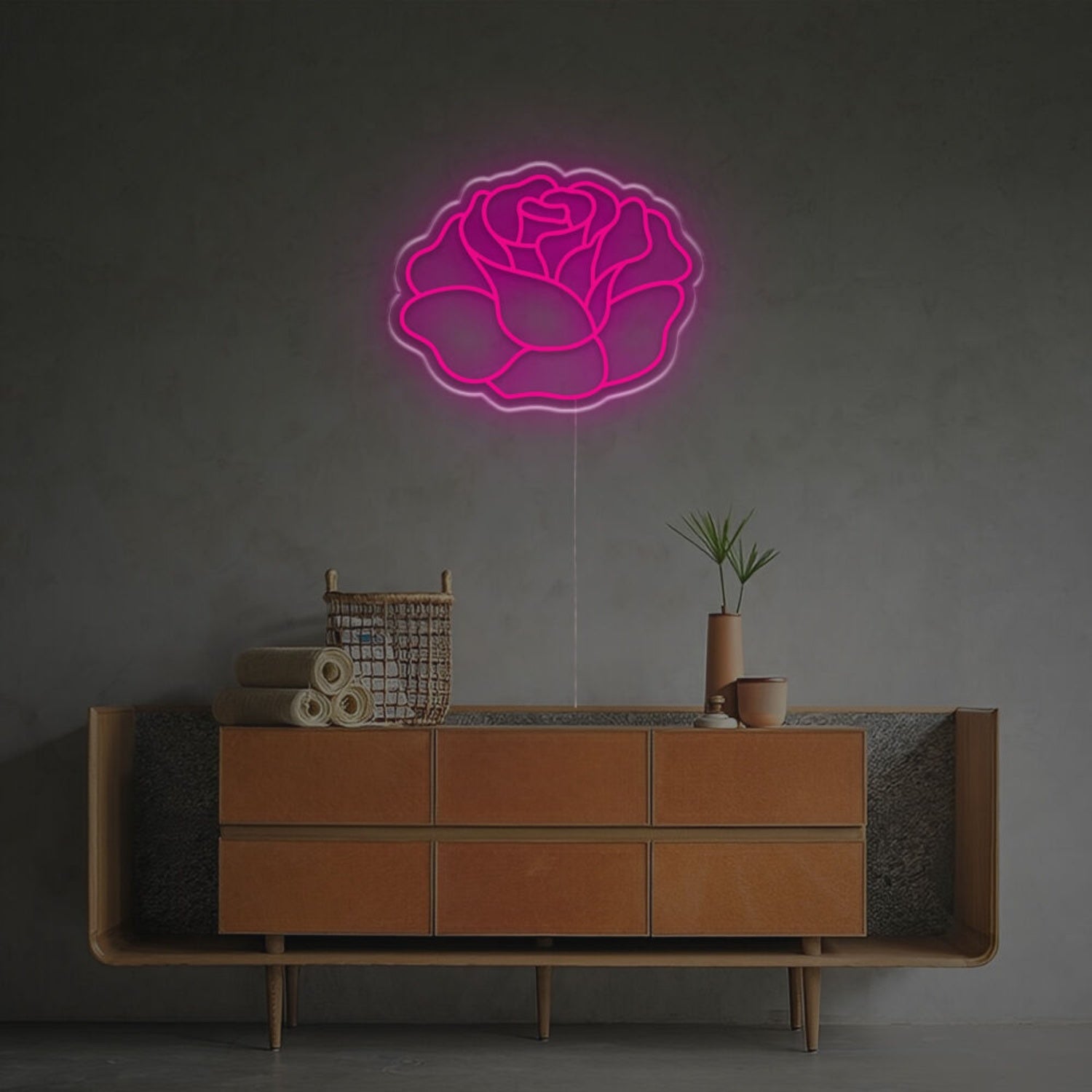 Glow Of Wonderful Rose Led Neon Sign | Shineneon