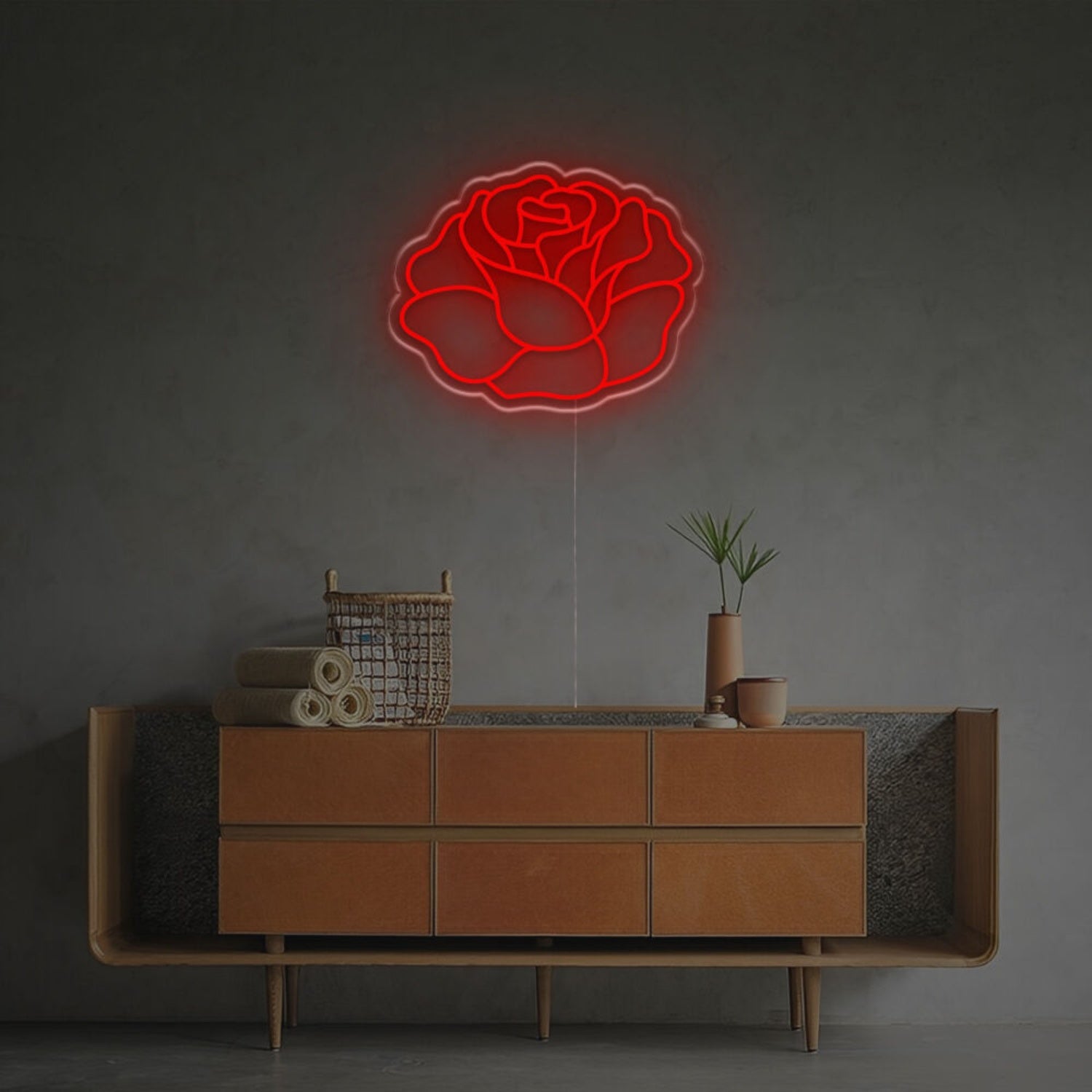 Glow Of Wonderful Rose Led Neon Sign | Shineneon