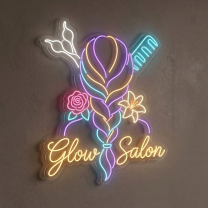 Glow Salon Wall Decor LED Neon Sign - 01 Original Product Image