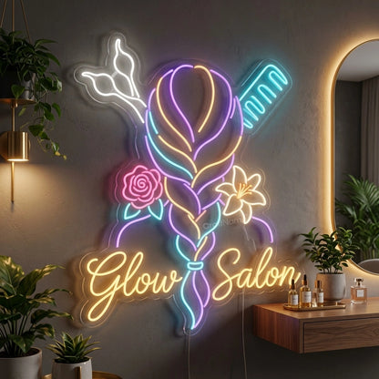 Glow Salon Wall Decor LED Neon Sign - 02 High-Converting Product Image