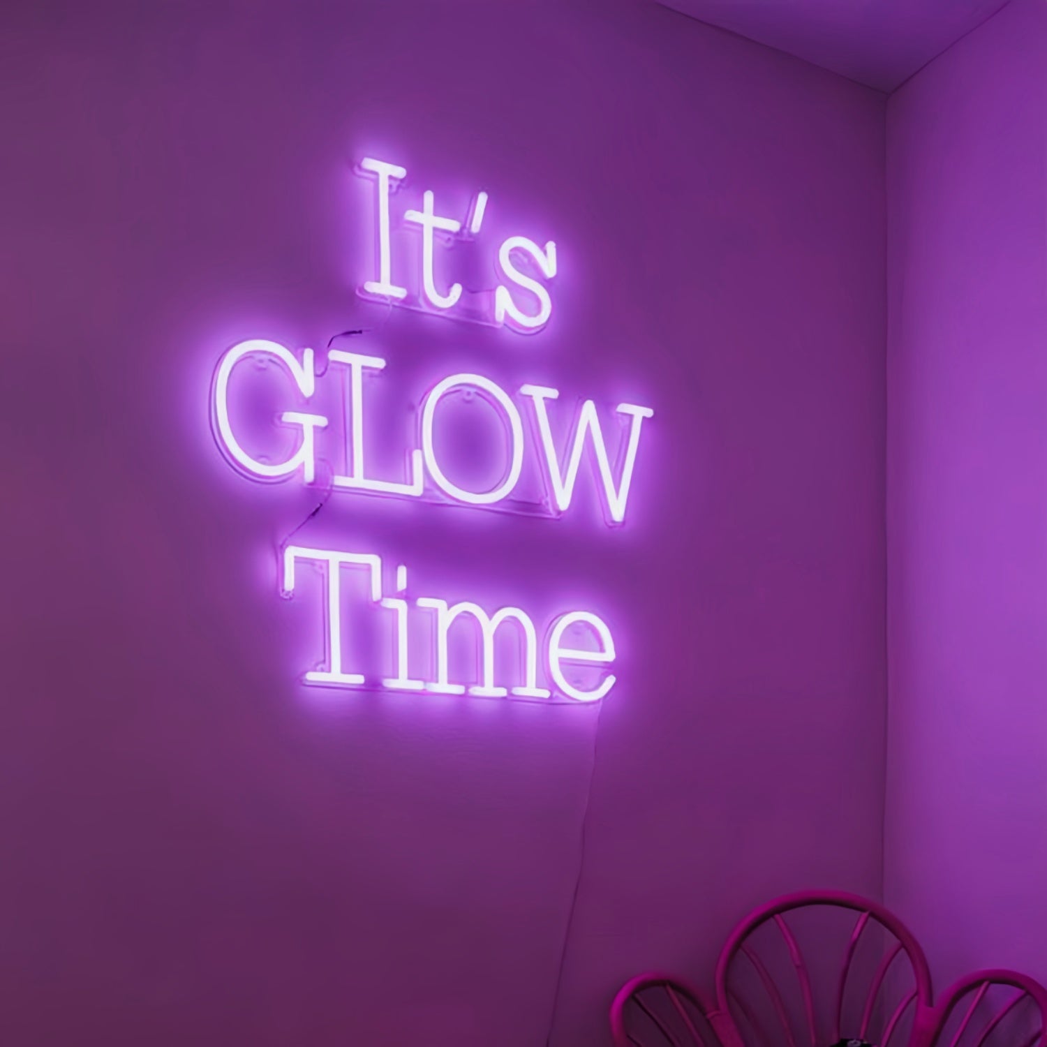 Glow Time Illuminate Your Space With Radiant Vibes | Shineneon