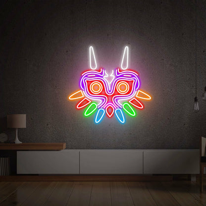 Glow To Your Gaming Bar Party Majoras Mask Led Neon Sign - Shineneon