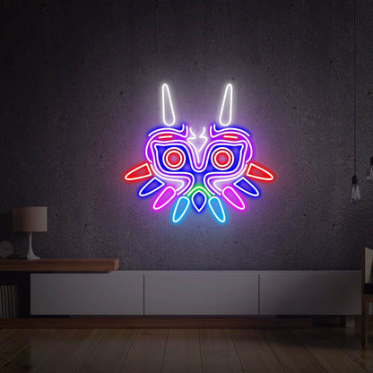 Glow To Your Gaming Bar Party Majoras Mask Led Neon Sign - Shineneon