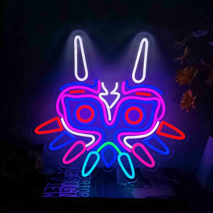 Glow To Your Gaming Bar Party Majoras Mask Led Neon Sign - Shineneon