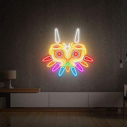 Glow To Your Gaming Bar Party Majoras Mask Led Neon Sign - Shineneon