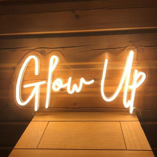 Glow Up Led Sign Business Neon Signs Wall Art