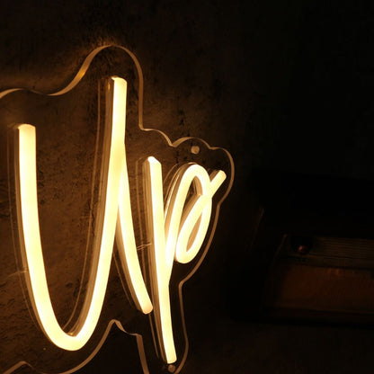 Glow Up Yellow Custom Led Neon Sign - Shineneon