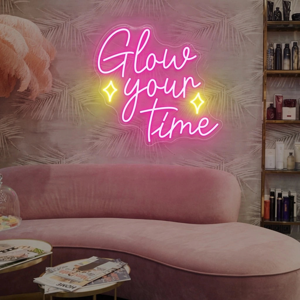 Glow Your Time Wall Decor LED Neon Sign - 01 Original Product Image