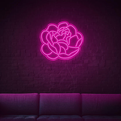 Glowing Green Floral Led Neon Sign For Home Cafe Bar Decor | Shineneon