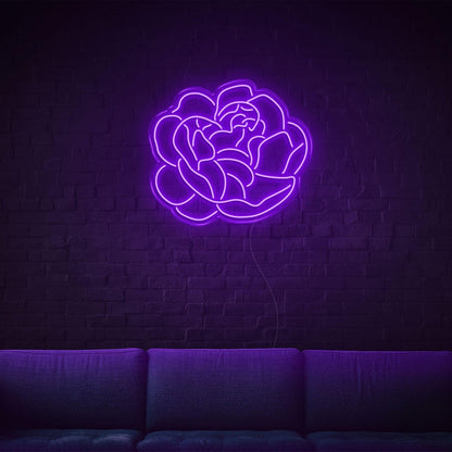 Glowing Green Floral Led Neon Sign For Home Cafe Bar Decor | Shineneon