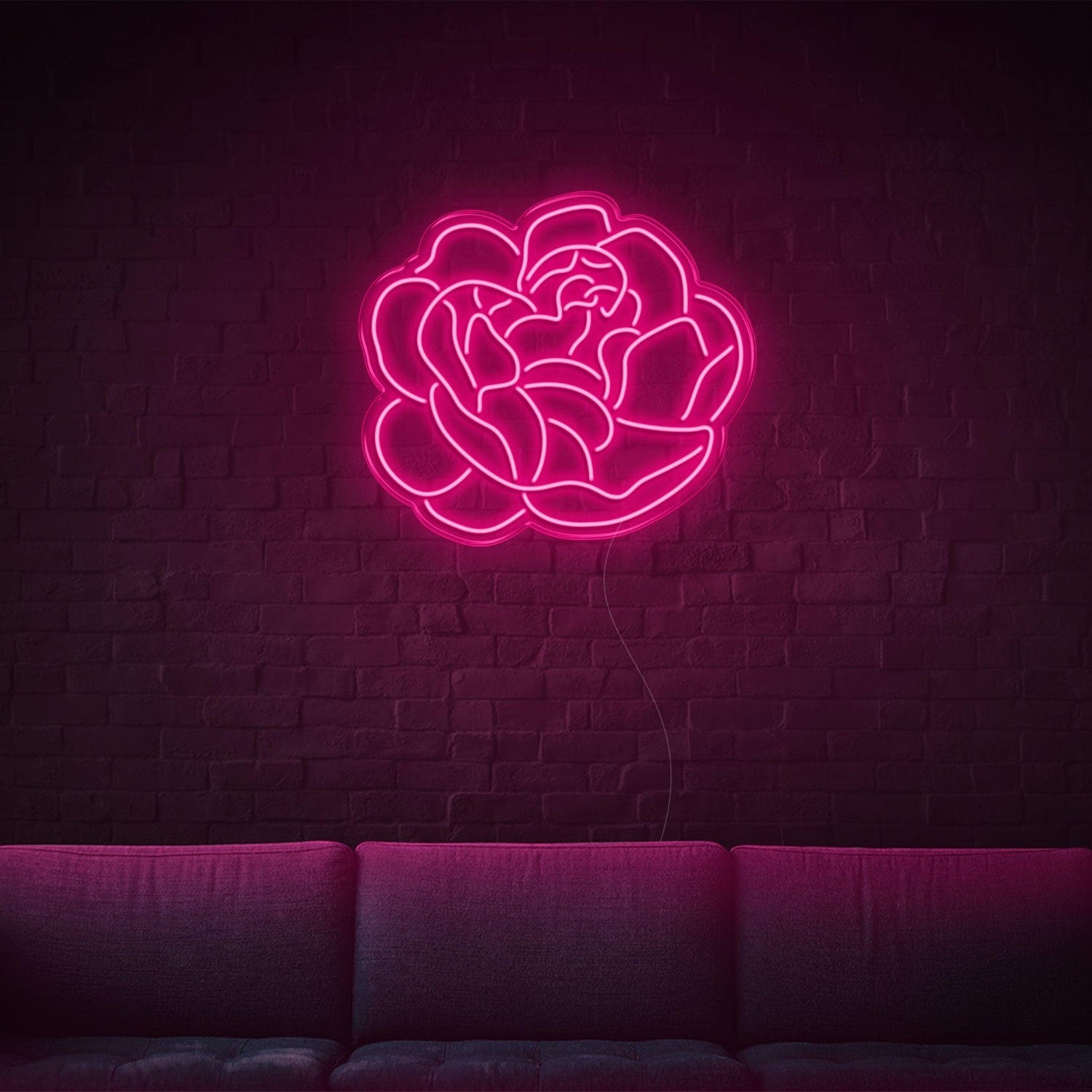Glowing Green Floral Led Neon Sign For Home Cafe Bar Decor | Shineneon
