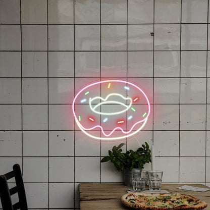 Glowing Sweet Donut Led Neon Sign Wall Art | Shineneon