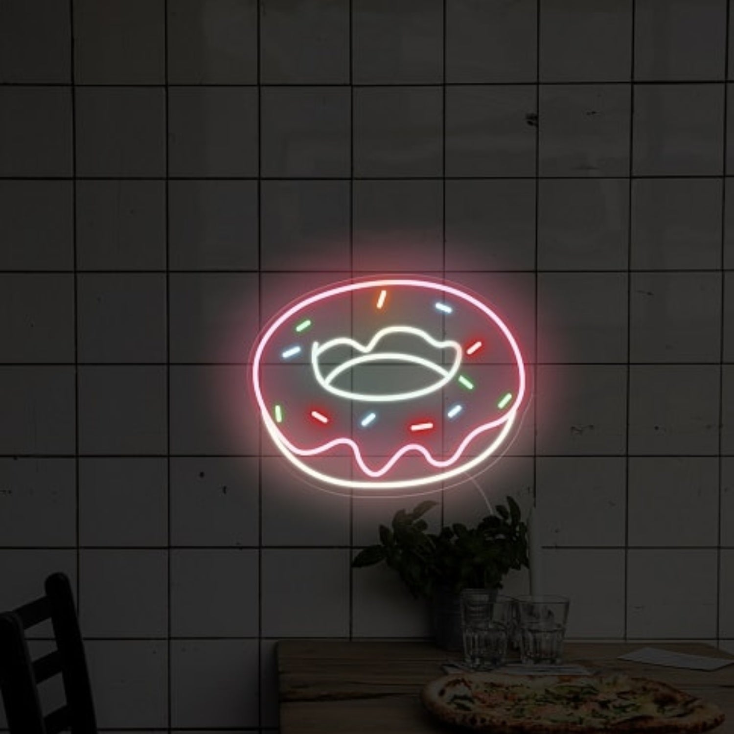 Glowing Sweet Donut Led Neon Sign Wall Art | Shineneon