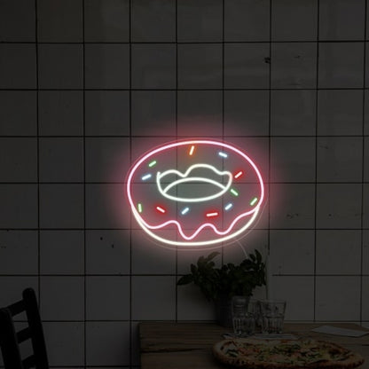 Glowing Sweet Donut Led Neon Sign Wall Art | Shineneon