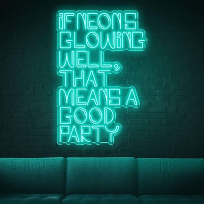 Glowing White Led Neon Sign For Vibrant Party Decor | Shineneon