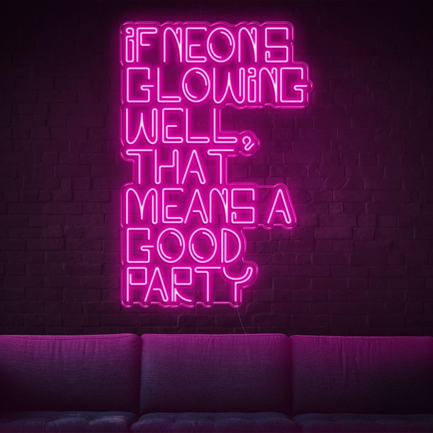Glowing White Led Neon Sign For Vibrant Party Decor | Shineneon