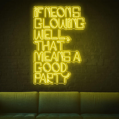 Glowing White Led Neon Sign For Vibrant Party Decor | Shineneon
