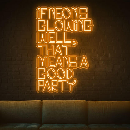 Glowing White Led Neon Sign For Vibrant Party Decor | Shineneon