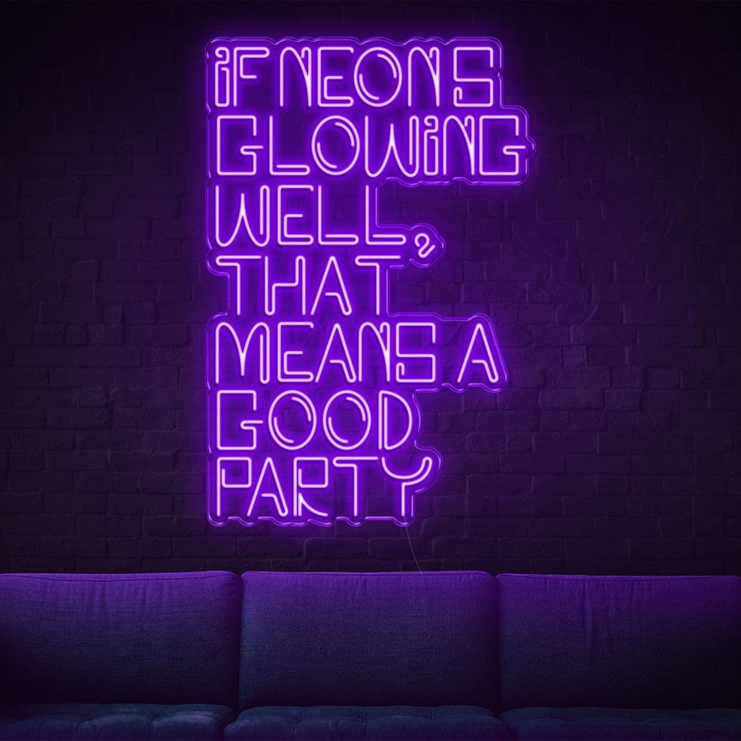 Glowing White Led Neon Sign For Vibrant Party Decor | Shineneon