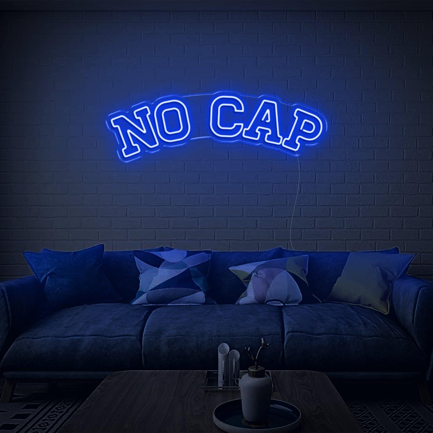 Glowing White No Cap Led Neon Sign For Modern Home Wall Decor | Shineneon