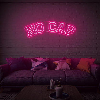 Glowing White No Cap Led Neon Sign For Modern Home Wall Decor | Shineneon