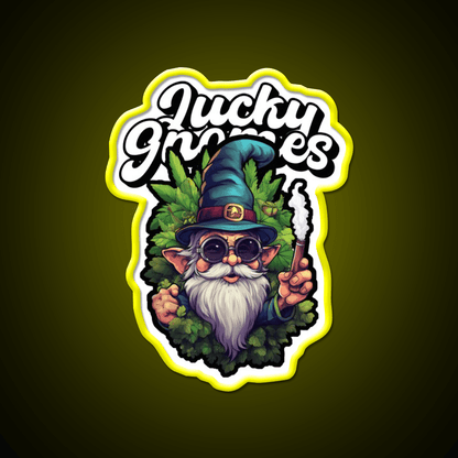 Gnome Hemp Inspired Green Leaf Led Neon Sign 420 Neom Sign Rgb Color - Shineneon