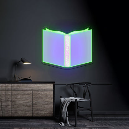 Go Away Im Reading Blue Neon Signs For Rooms - Shineneon