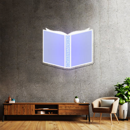 Go Away Im Reading Blue Neon Signs For Rooms - Shineneon