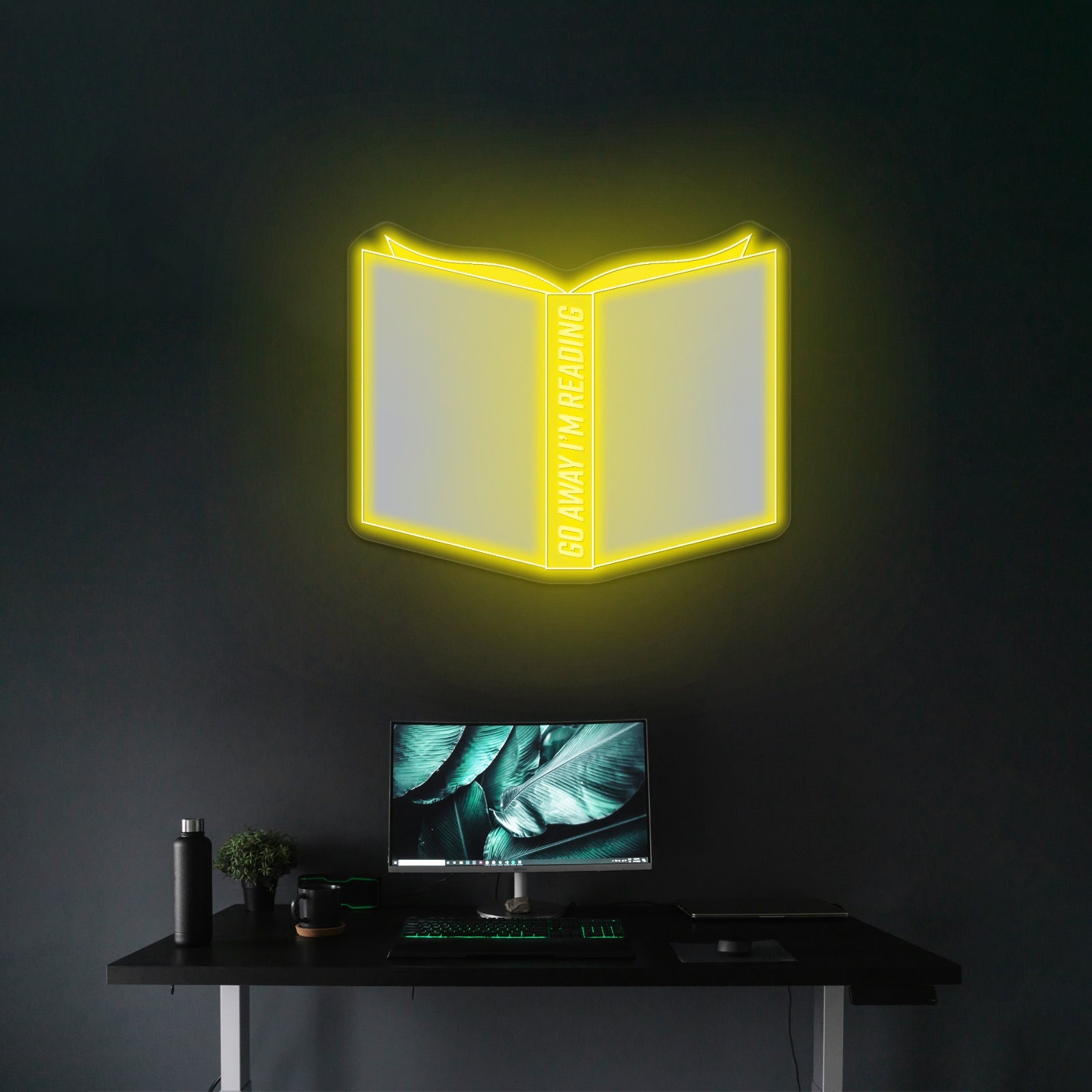 Go Away Im Reading Blue Neon Signs For Rooms - Shineneon