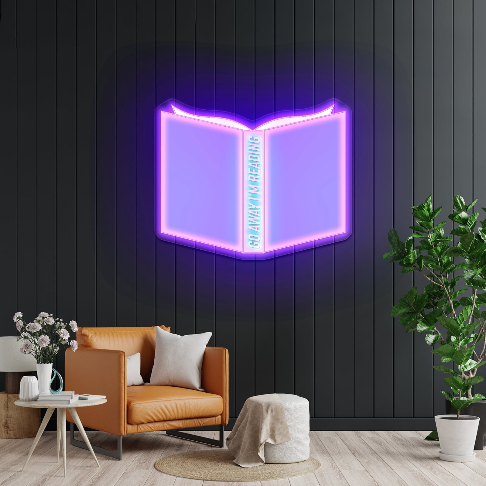 Go Away Im Reading Blue Neon Signs For Rooms - Shineneon