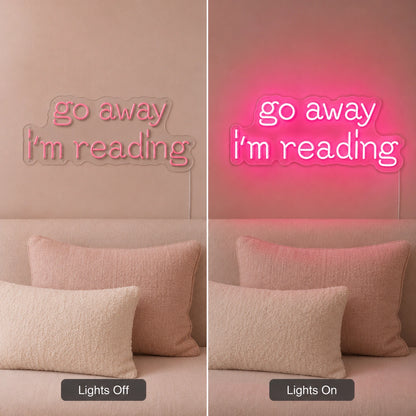 Go Away Im Reading LED Neon Sign main product image
