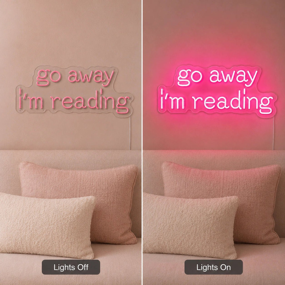 Go Away Im Reading LED Neon Sign - Shineneon