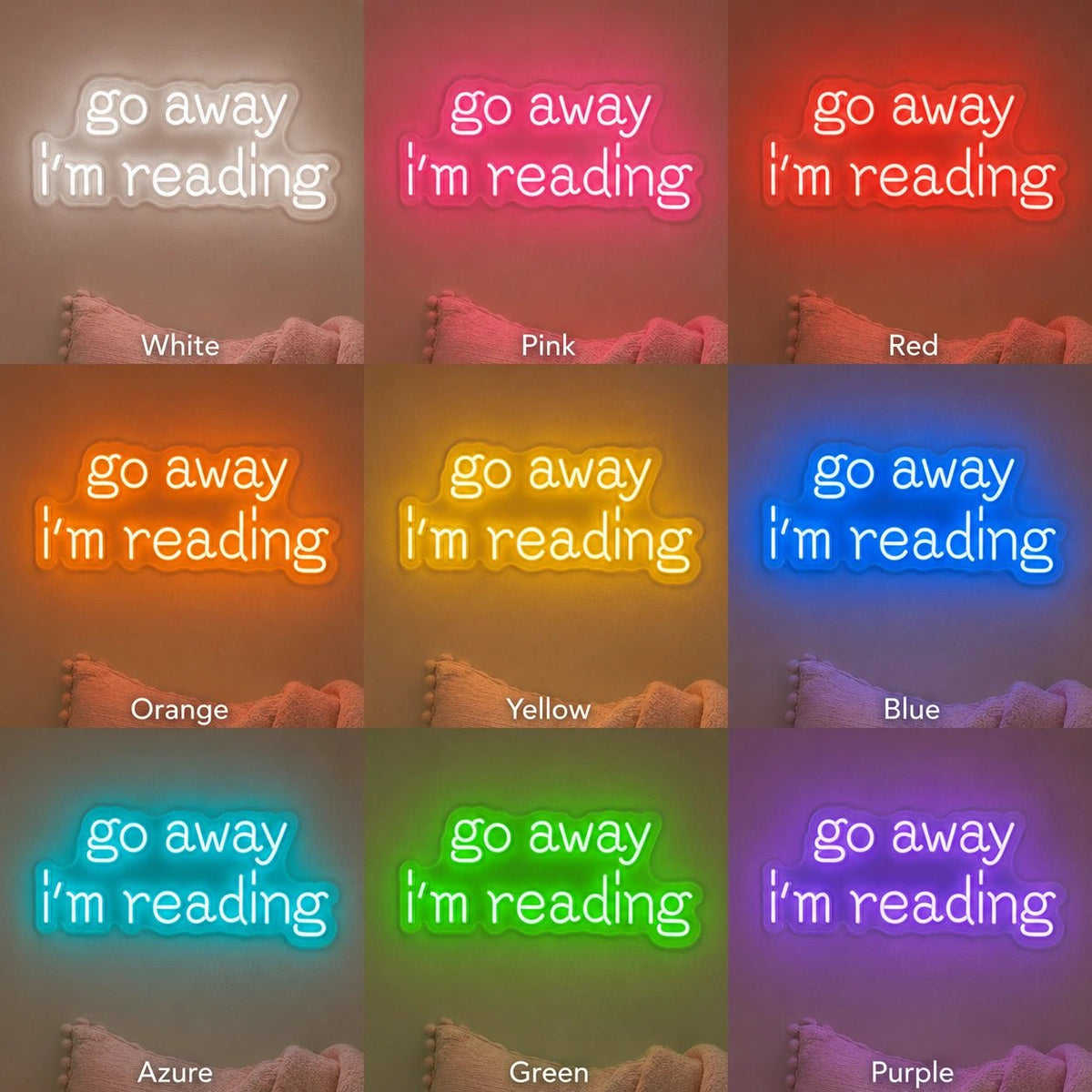 Go Away Im Reading LED Neon Sign - Shineneon