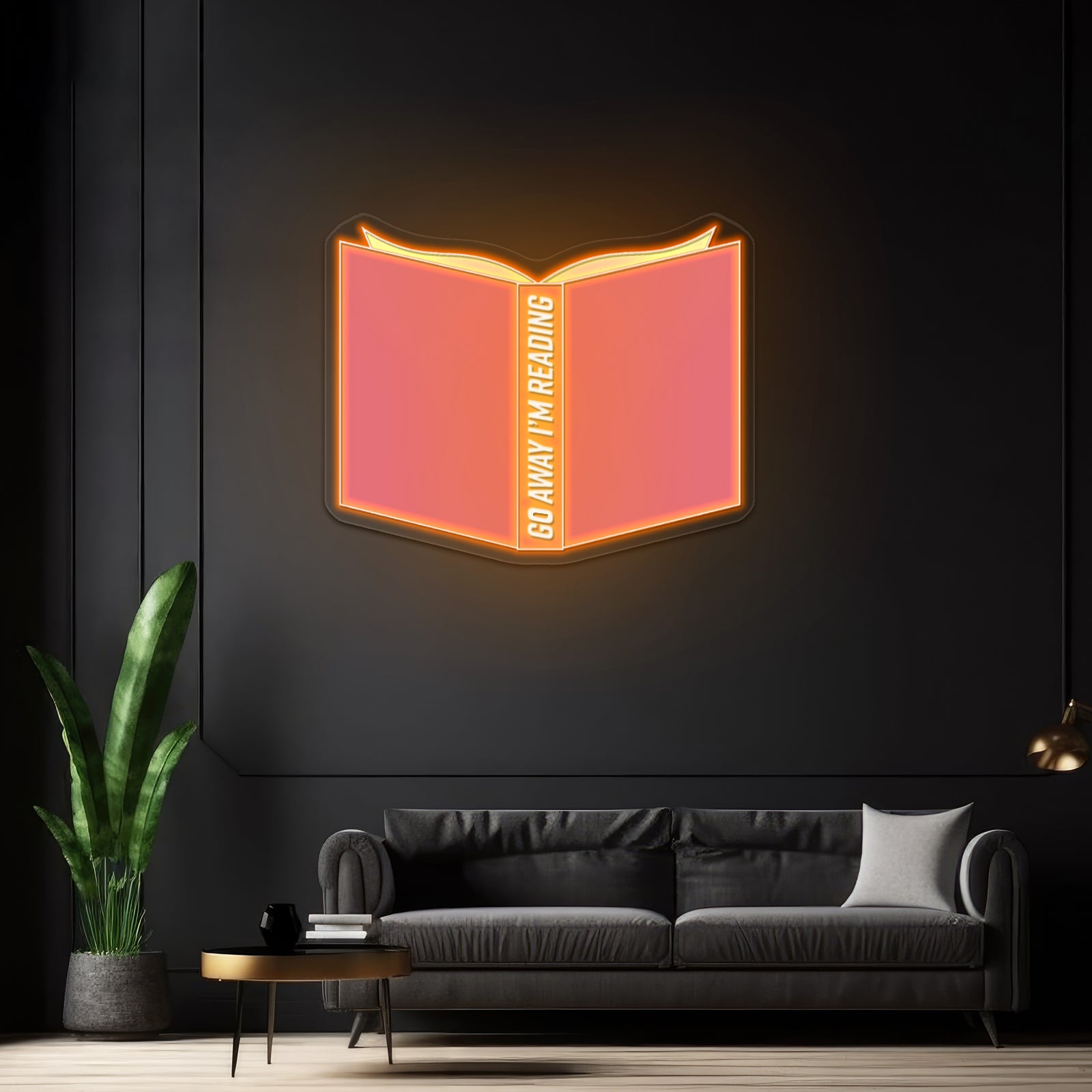 Go Away Im Reading Neon Signs For Bedroom