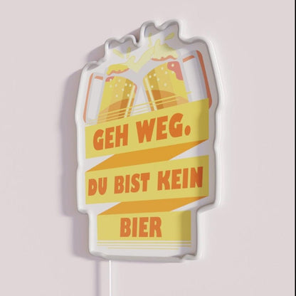 Go Away You Re Not A Beer Rgb Led Neon Sign - Shineneon