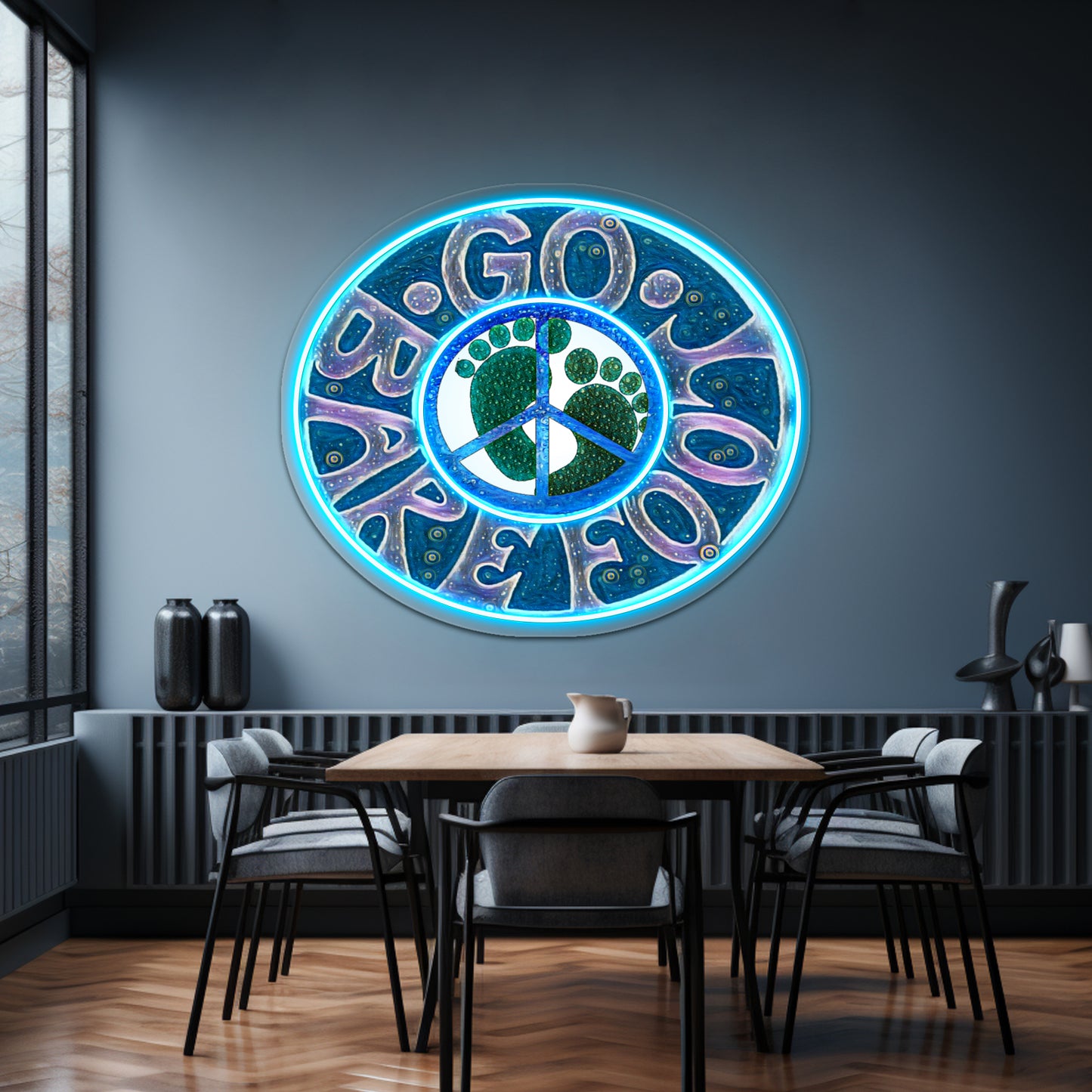 Go Barefoot Wall Artwork Neon Signs