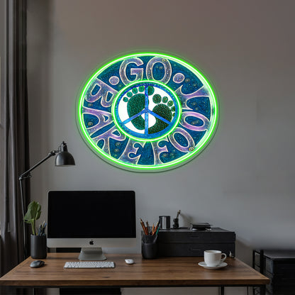 Go Barefoot Wall Artwork Neon Signs