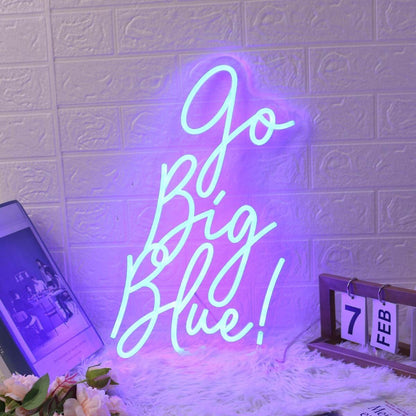 Go Big Blue Custom Led Neon Sign | Shineneon