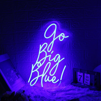 Go Big Blue Custom Led Neon Sign - Shineneon
