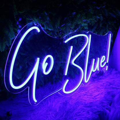 Go Blue Custom Led Neon Sign - Shineneon