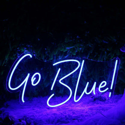 Go Blue Custom Led Neon Sign - Shineneon