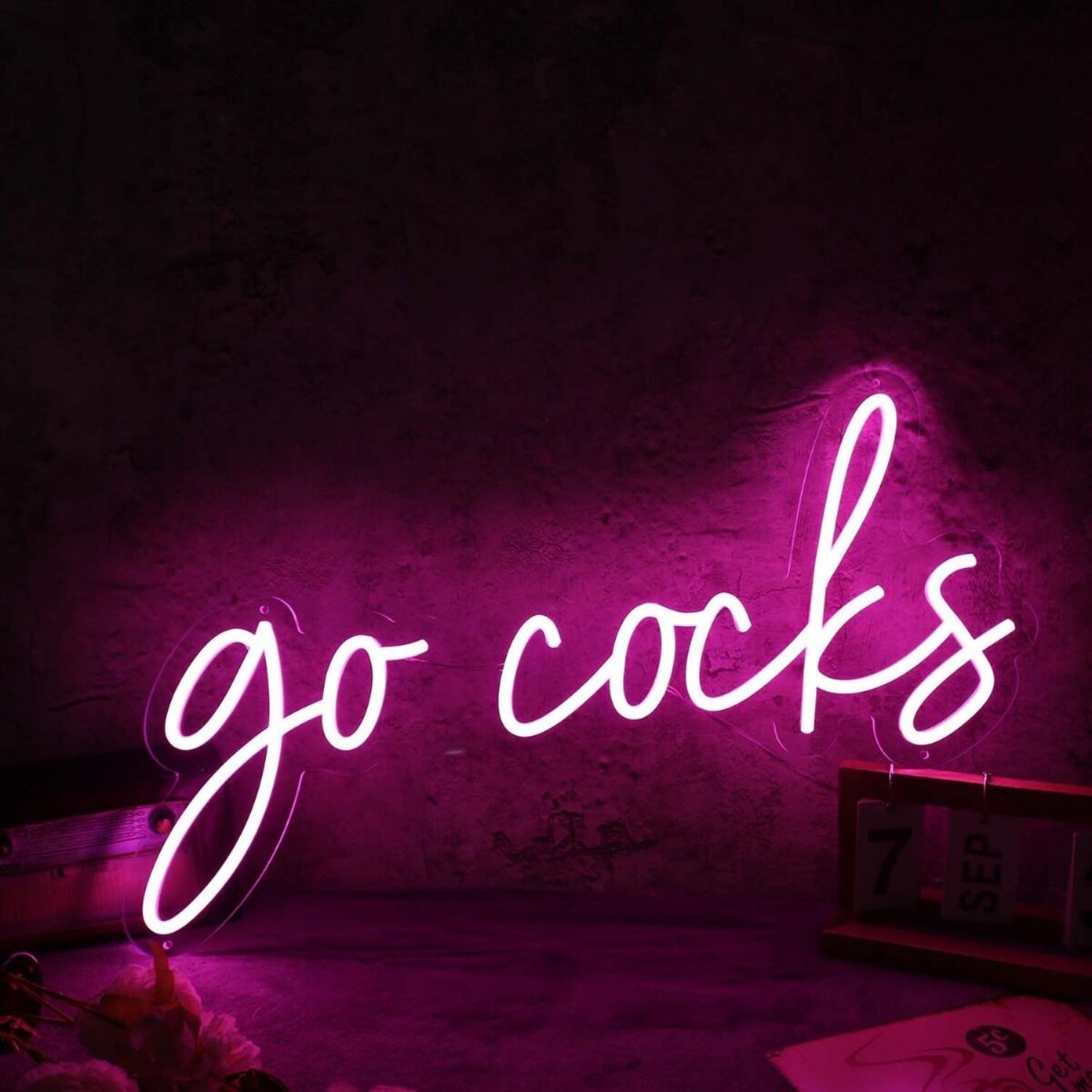 Go Cocks Pink Led Neon Sign - Shineneon