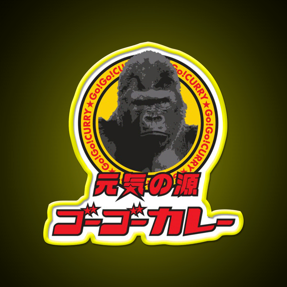 Go Go Curry Logo 02 Fast Food Led Neon Sign For Burger Place Rgb Color